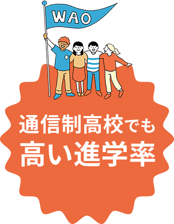 通信制高校でも高い進学率